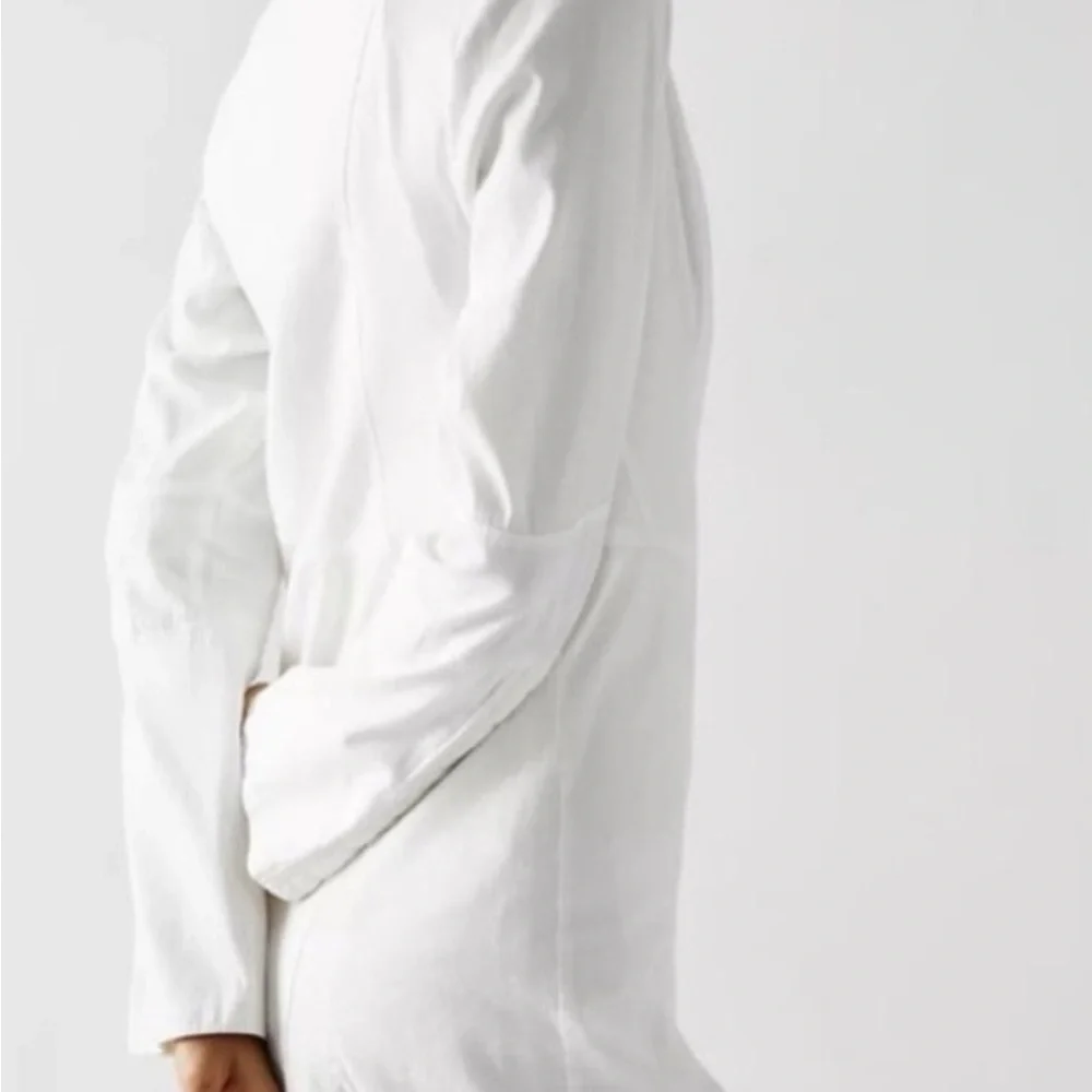 FREE PEOPLE NWT  Thea Button-Up Shirt Dress Sleeve Detail - Picture 3 of 7